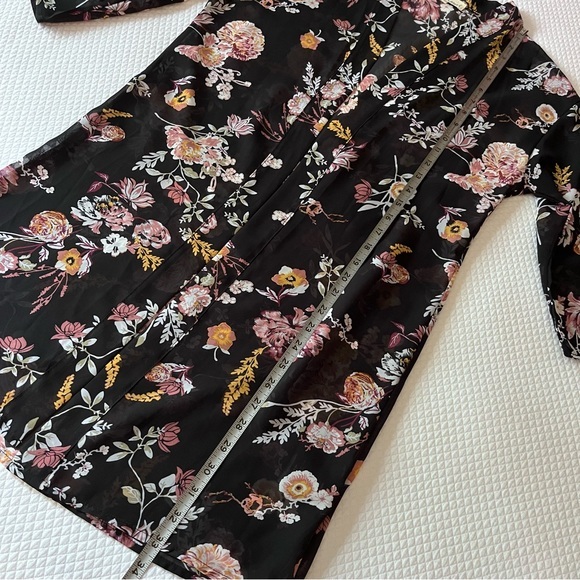 Wallflower Floral Boho‎ Kimono Black Size Small - Picture 8 of 8